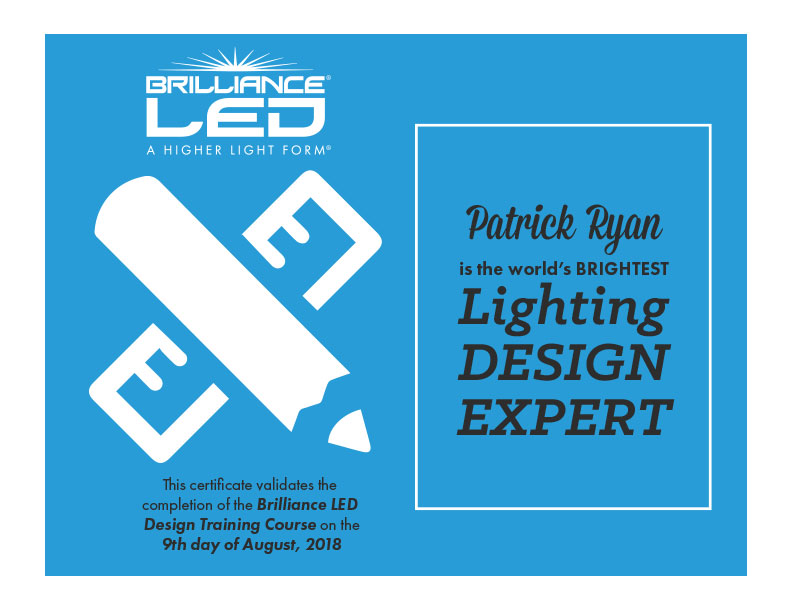Brilliance LED Lighting Design Expert - Patrick Ryan