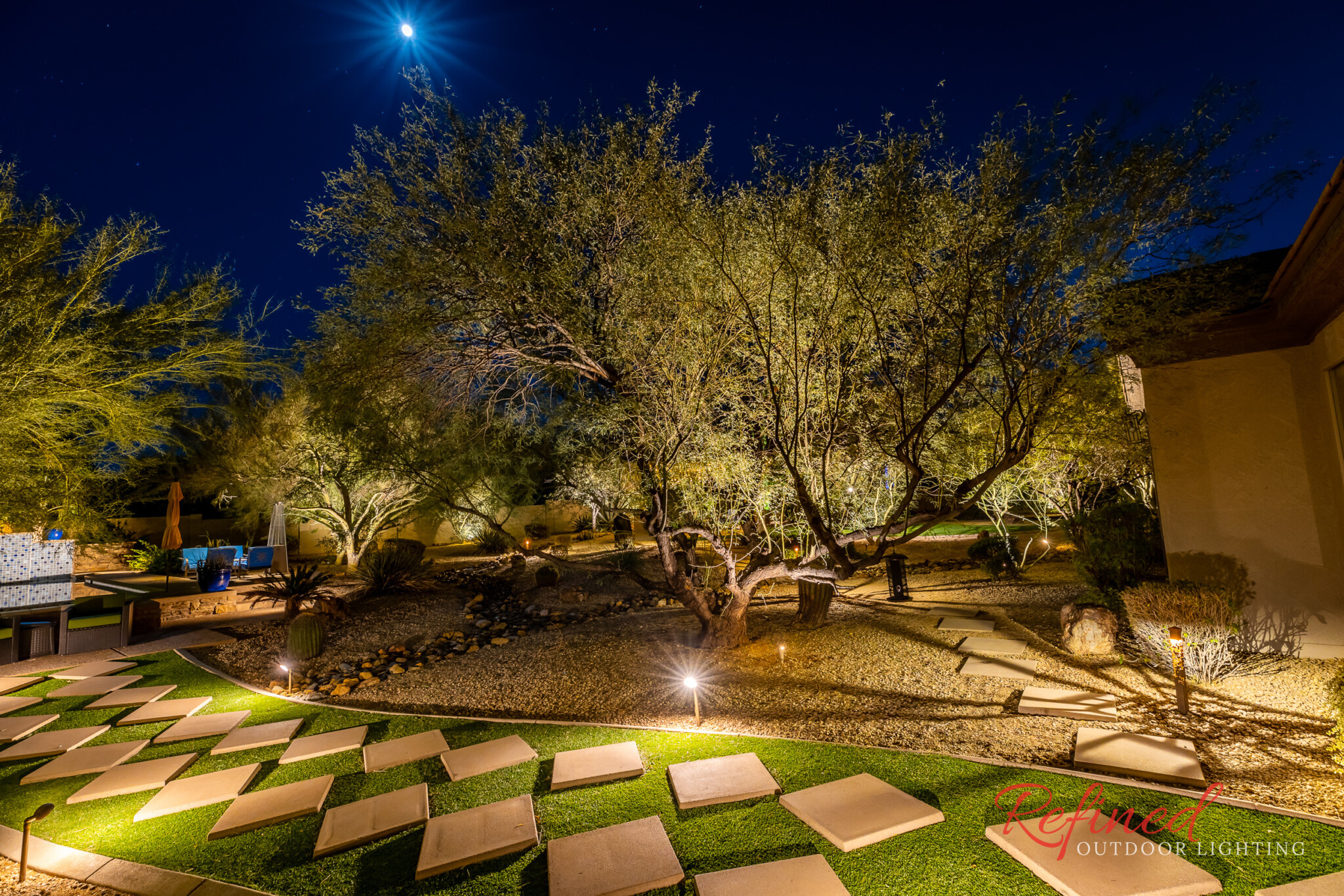 path way lighting design and installation in Cave Creek