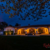 back side of house lighting