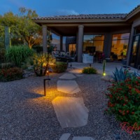 backyard patio landscape lighting
