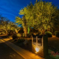 Landscape lighting design street view