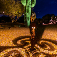 Nightscaping spiral Bollard light